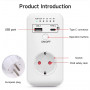 Умная розетка с USB и таймером