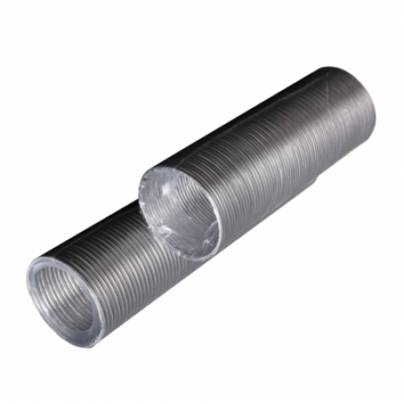 Воздуховод гибкий алюминиевый гофрированный (D-100мм, L- до 1,5м)